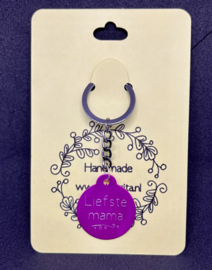 MD007 Sleutelhanger liefste mama roze