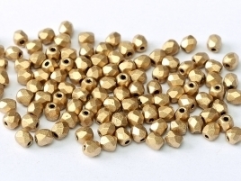 FP Facet 3mm Aztec Gold (per 75)