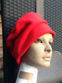 FH004 fleece hoedje rood