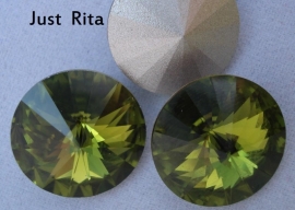 1122 Swarovski rivoli "Olivine" 14mm