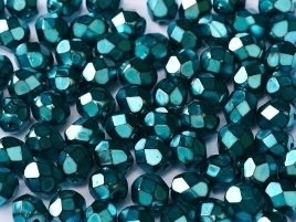 FP facet 6mm Jet Heavy Metal Turquoise