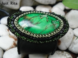 Armband "Green lizard"