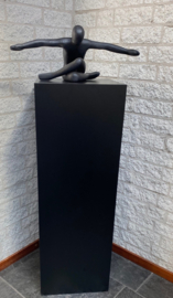 zuil sokkel pilaar mat zwart 34  x34 x 100 cm (lxbxh)