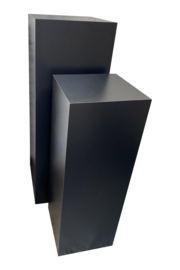 zuil sokkel pilaar mat zwart 28 x 28 x 80 cm (lxbxh)