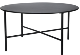 Tafel metaal zwart rond 70 cm hoog 35 cm