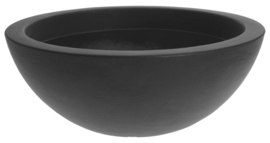 In & Out Deco Plantenschaal rond kunststof antraciet 52 x 20 cm