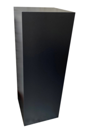 zuil mdf mat zwart 28x28x80cm, voor binnen