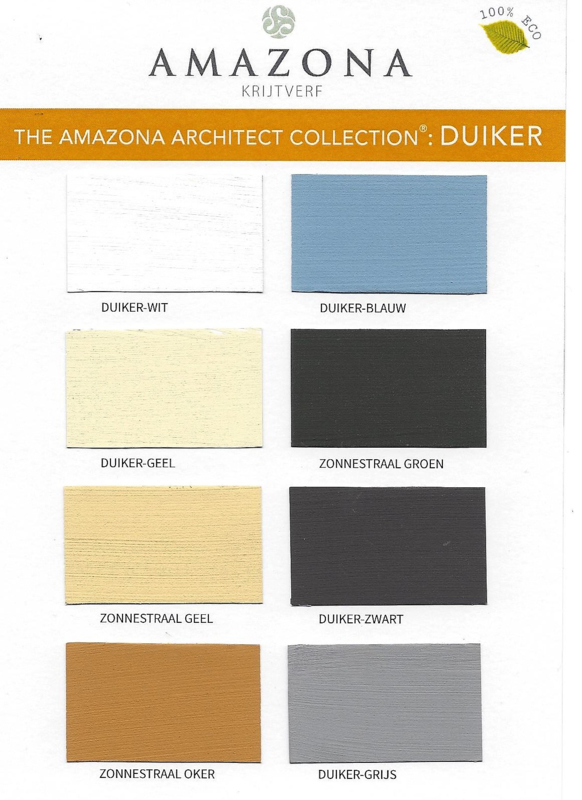 Farbkarte Duiker, The Amazona Architect Collection, A5