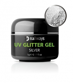 UV GLITTER GEL - Silver
