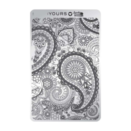 Yours Cosmetics - Stamping Plates - :YOURS Loves Sascha - YLS03. Paisley Heaven