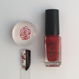 Clear Jelly Stamper Polish - #9 REDy for Anything