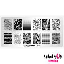 Whats Up Nails - Stamping Plate - B069 - Texture Therapy