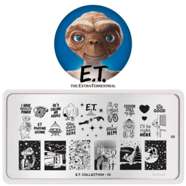 MoYou London - Movies Stamping Plate - E.T. The Extra-Terrestrial 1