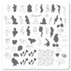 Clear Jelly Stamper - Medium Stamping Plate - CJS_204 - The Nude Series – Sensual