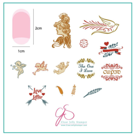 Clear Jelly Stamper - Stamping Plate - CJS_V09 - Cupid