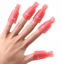 Soak off Wrap Clips - Roze (10 stuks)