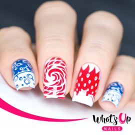 Whats Up Nails - Stamping Plate - B007 Sugar High