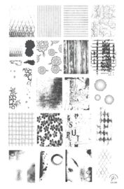 Clear Jelly Stamper - Big Stamping Plate - CJS_200 - Grunge Series – Textures