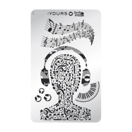 Yours Cosmetics - Stamping Plates - :YOURS Loves Sascha - YLS13. Make The Music