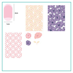 Clear Jelly Stamper -  Stamping Plate of the Month - PMC-15 - Flower Bomb