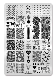 UberChic  - Big Nail Stamping Plate - Love and Marriage - 05