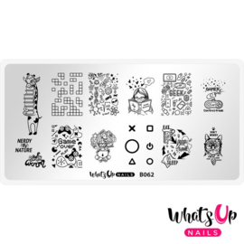 Whats Up Nails - Stamping Plate - B062 - Never Lose Control