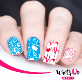 Whats Up Nails - Stamping Plate - B024 Love Is Everywhere