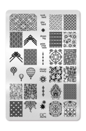 UberChic - Big Nail Stamping Plate - Collections 07 - 02