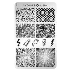 Yours Cosmetics - Stamping Plates - :YOURS Loves Susan - YLSS01. Cartoon Style (double sided)