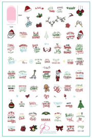 Clear Jelly Stamper - Big Stamping Plate - CJS_C68 -Sassy Christmas