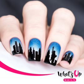 Whats Up Nails - Stamping Plate - A004 Sin City Life