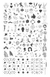 Clear Jelly Stamper - Big Stamping Plate - CJS_LC86 Tattoo
