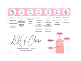 Koko & Claire - Luxury "How To" Nail Mat