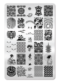 UberChic - Big Nail Stamping Plate - The Far East - 02