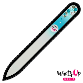 Whats Up Nails - Glass Nail File - WF015 Bubbles Color Turquoise