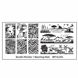Bundle Monster - Blogger Collaboration - BM-XL204, Beaching Nails