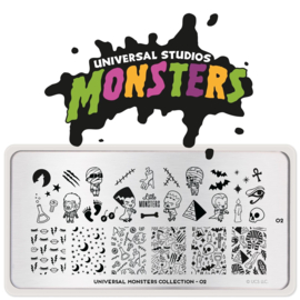 MoYou London - Movies Stamping Plate - Monsters 2