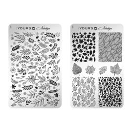 Yours Cosmetics - Stamping Plates - :YOURS Loves Nataliya - YLN07. Foliage (double sided)