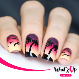 Whats Up Nails - Stamping Plate - A019 Beach Mode