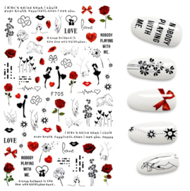 Nailways - Nail Stickers - F705 - Love is everywhere