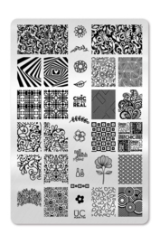UberChic - Big Nail Stamping Plate - Collections 07 - 03
