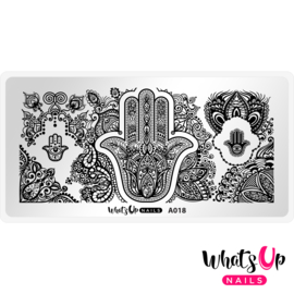 Whats Up Nails - Stamping Plate - A018 Spirits of Hamsa