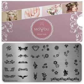 Moyou Nail Fashion - XL Stamping Plate - Bridal Collection - 4