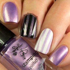 Clear Jelly Stamper Polish - #106. Lavender Taffy