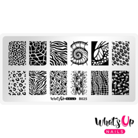 Whats Up Nails - Stamping Plate - B025 Animalistic Nature