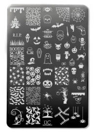 UberChic - Big Nail Stamping Plate - Halloween - 01