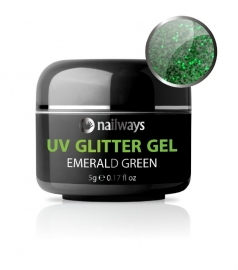 UV GLITTER GEL - Emerald Green
