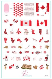 Clear Jelly Stamper - Big Stamping Plate - CJS_257 Canada Day