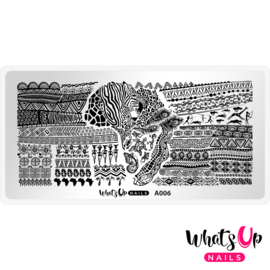 Whats Up Nails - Stamping Plate - A006 A Walk on the Wild Side