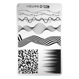 Yours Cosmetics - Stamping Plates - :YOURS Loves Sascha - YLS33. Fine Marble (double sided)